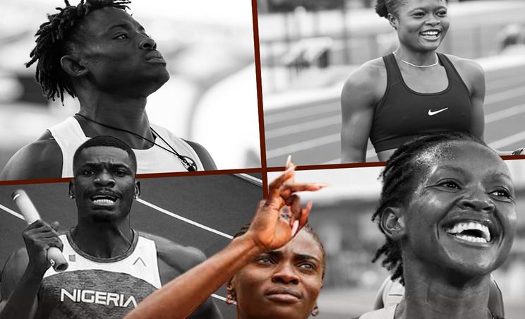 Collage of Nigerian athletes