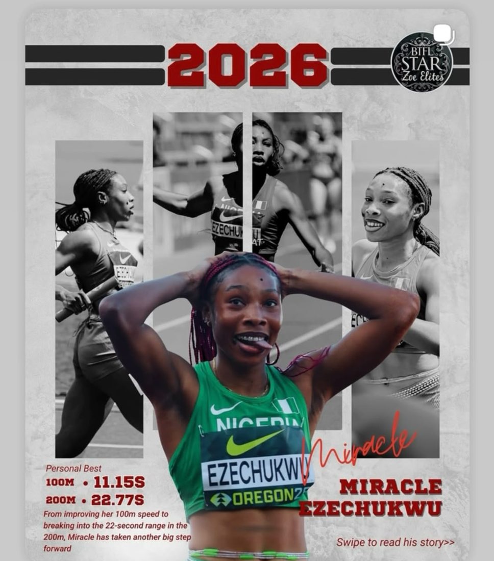 Miracle Ezechukwu smiling in a Nigeria vest